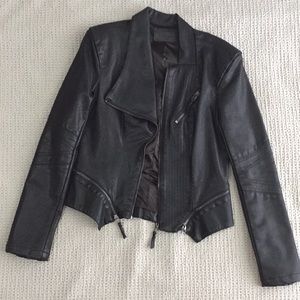 Blank NYC moto faux leather jacket